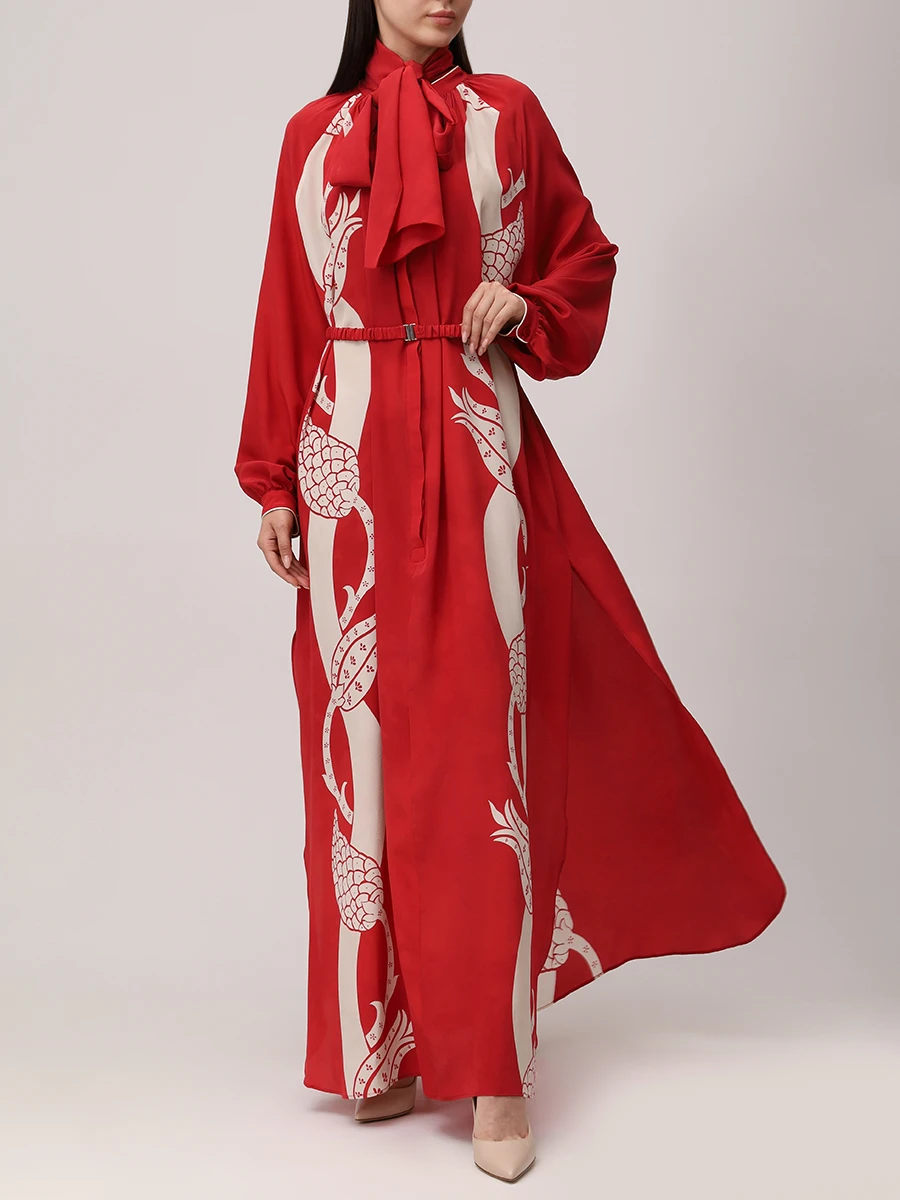 Платье шелковое