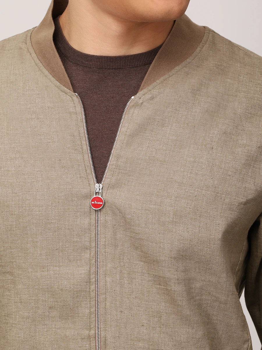 Бомбер льняной