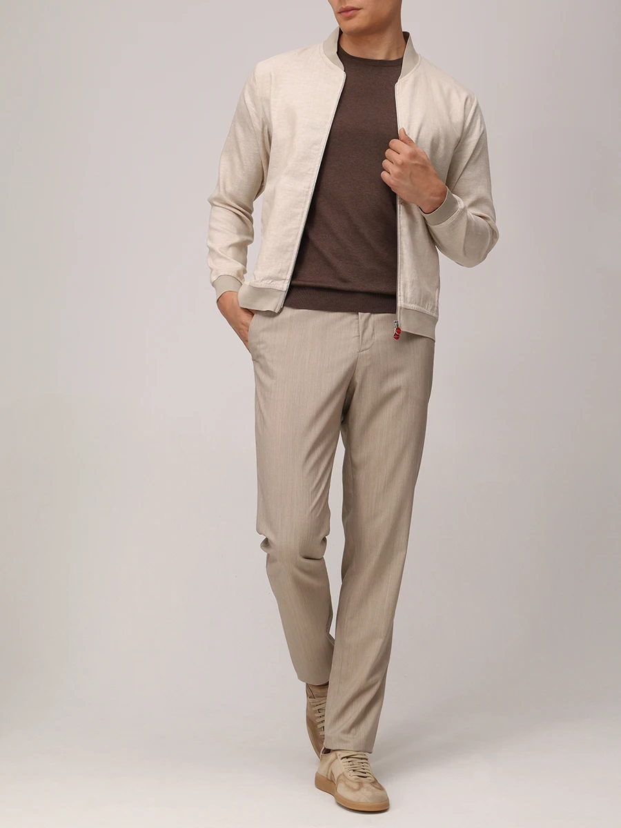 Бомбер льняной