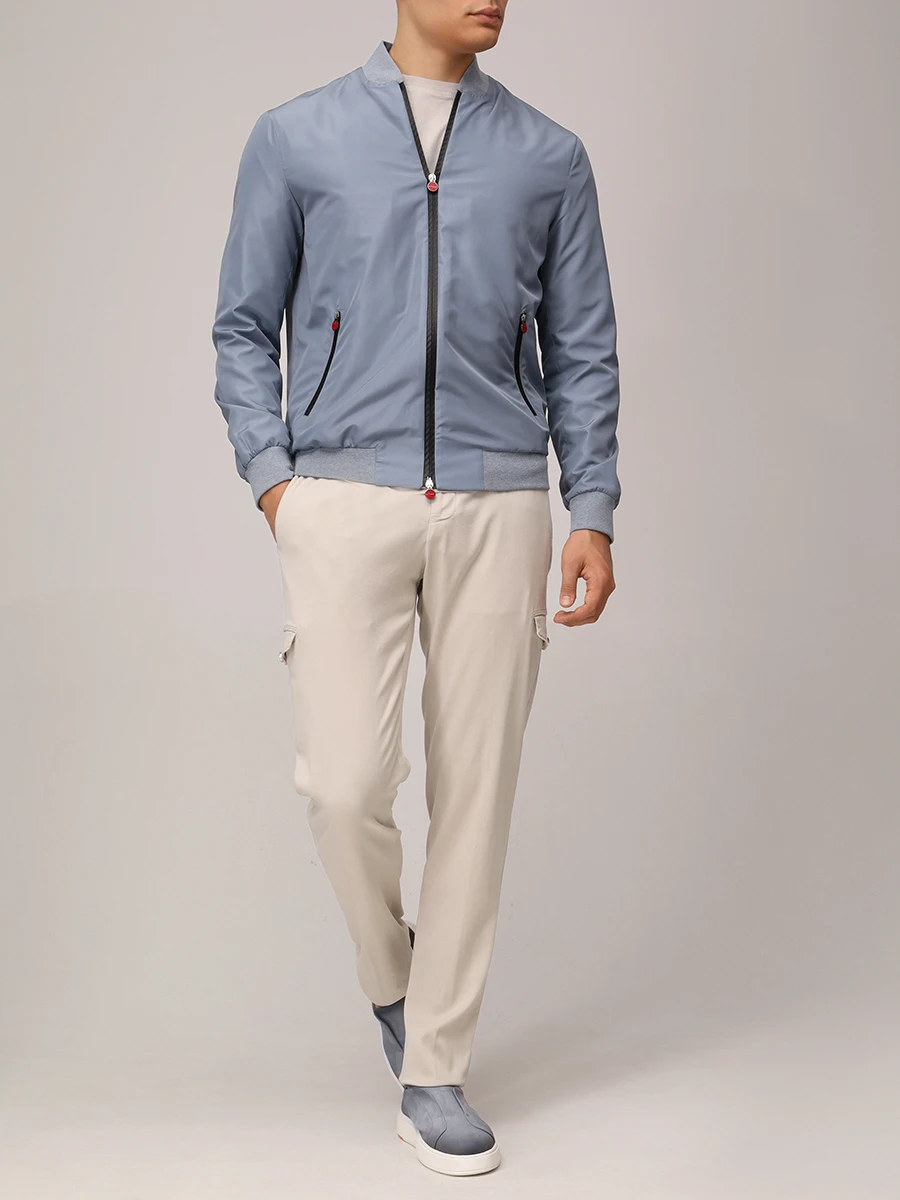 Бомбер однотонный