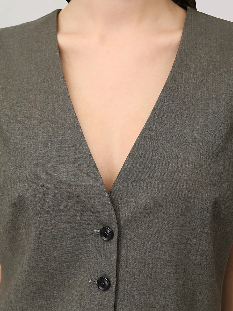 Жилет шерстяной