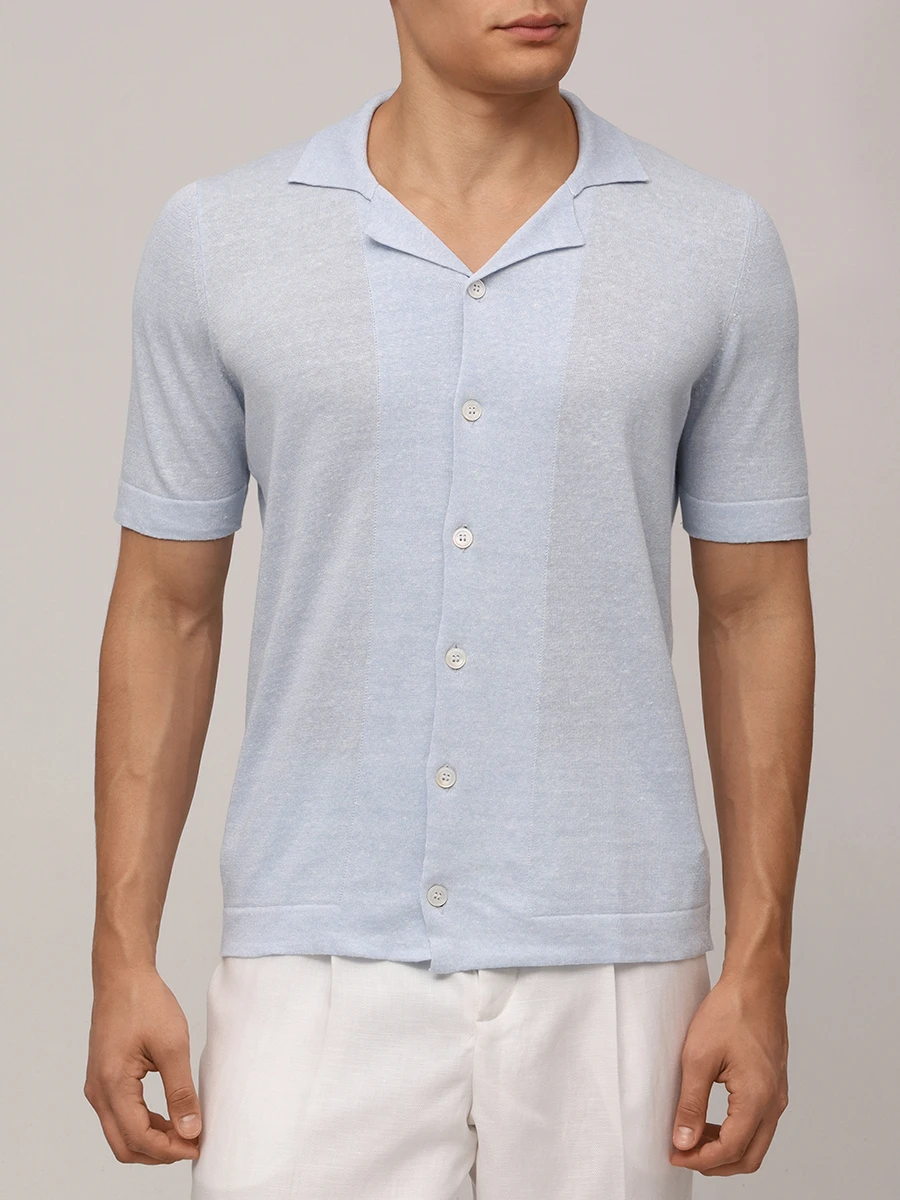 Рубашка из хлопка и льна