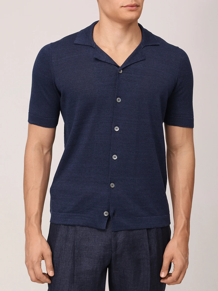 Рубашка из хлопка и льна