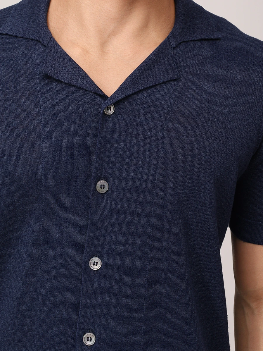 Рубашка из хлопка и льна