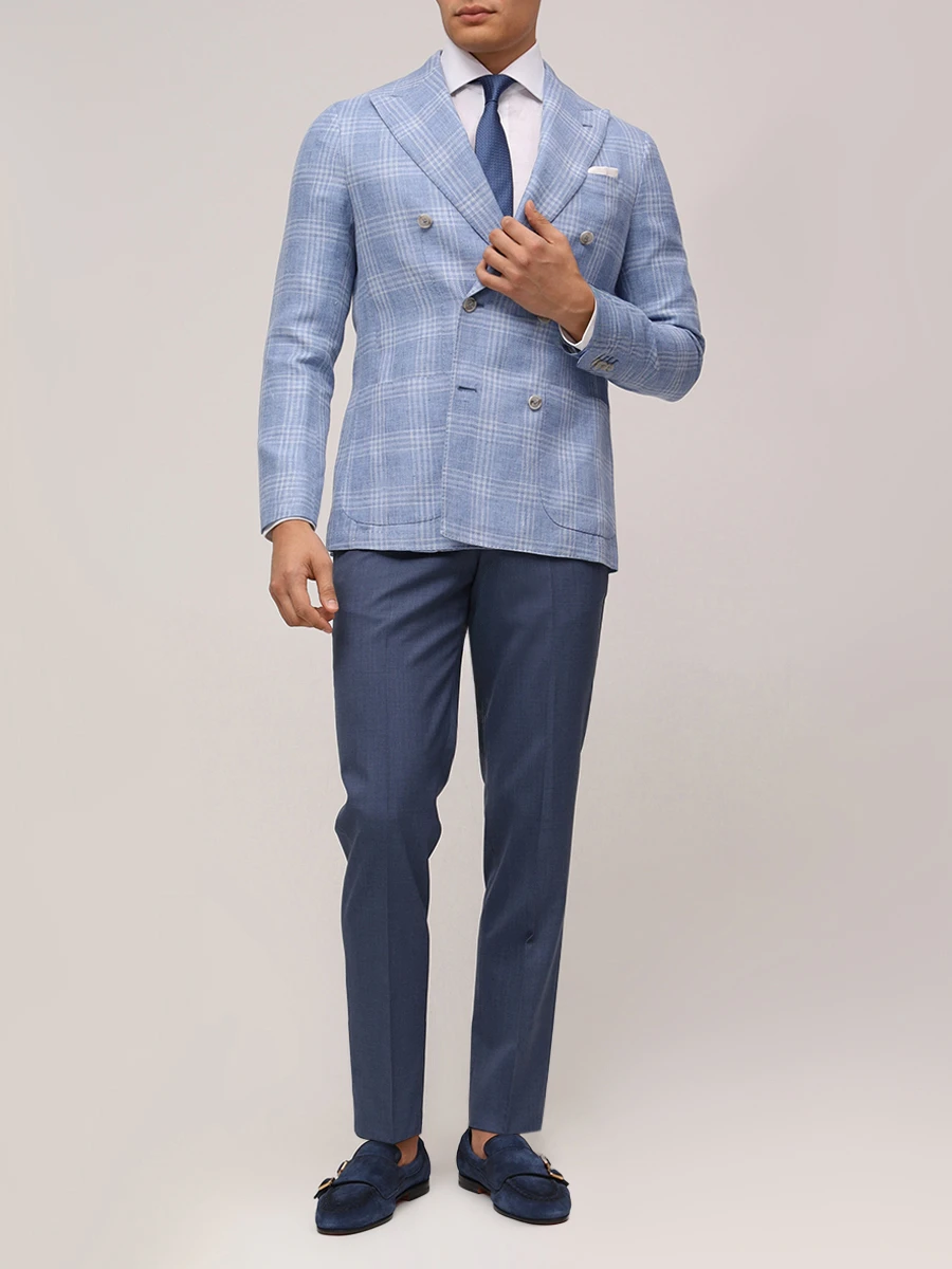 Пиджак из шерсти и льна