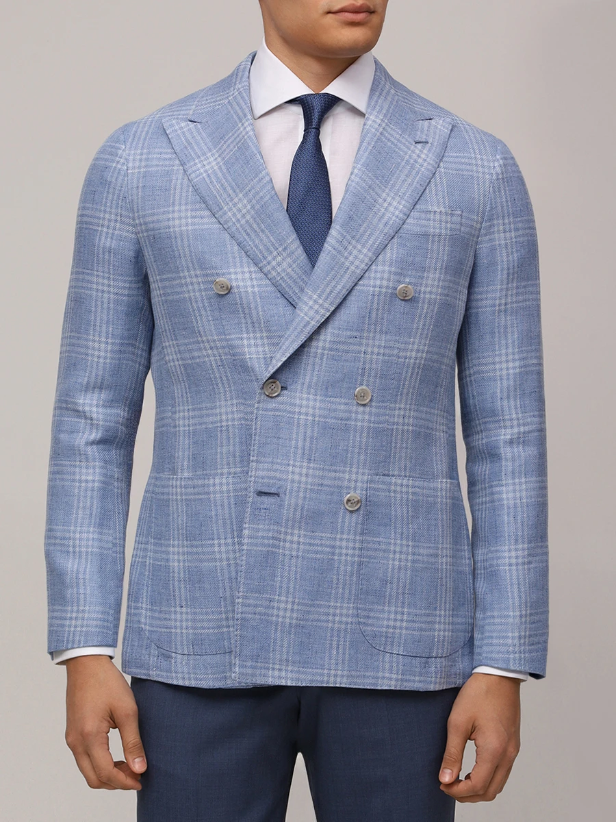 Пиджак из шерсти и льна