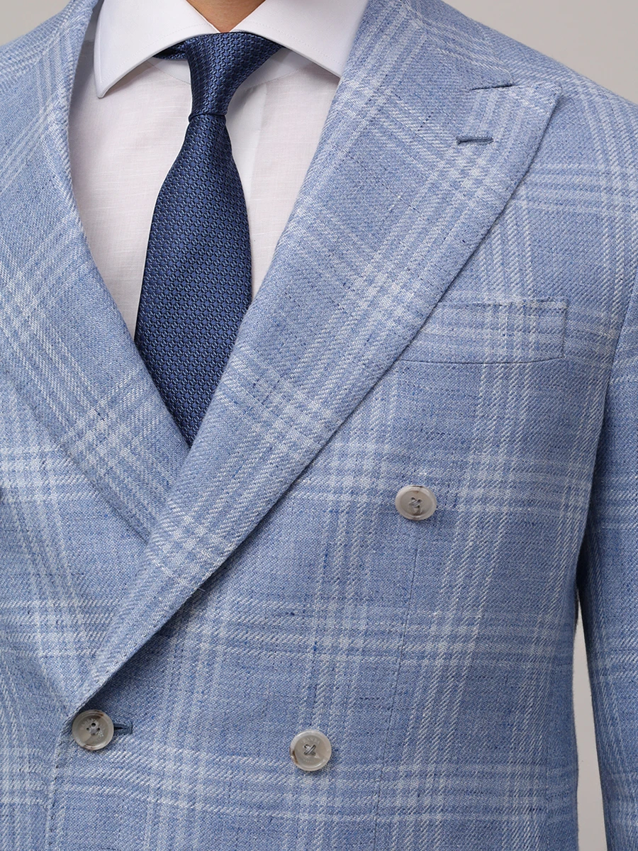 Пиджак из шерсти и льна