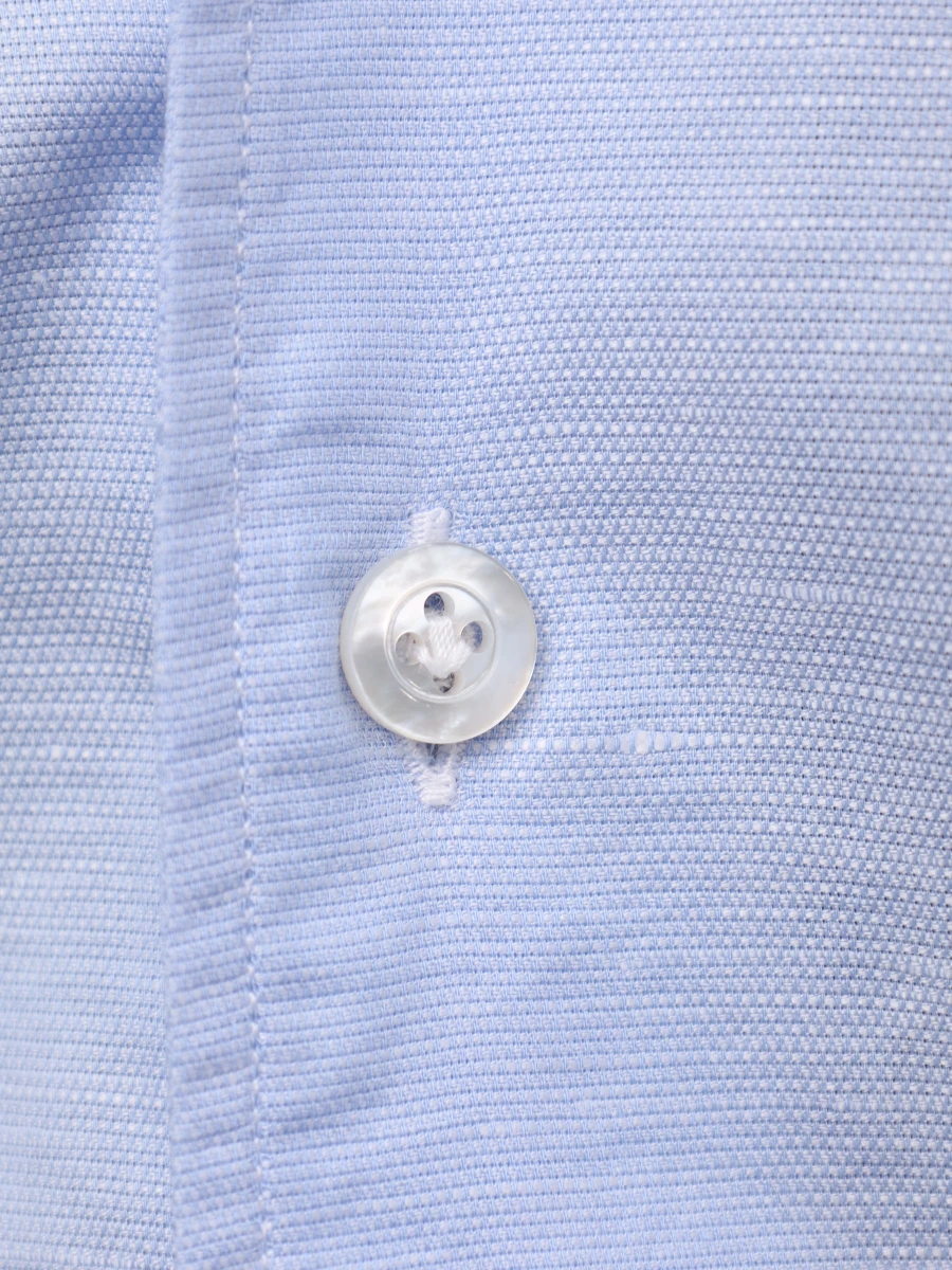 Рубашка Slim Fit из хлопка и льна