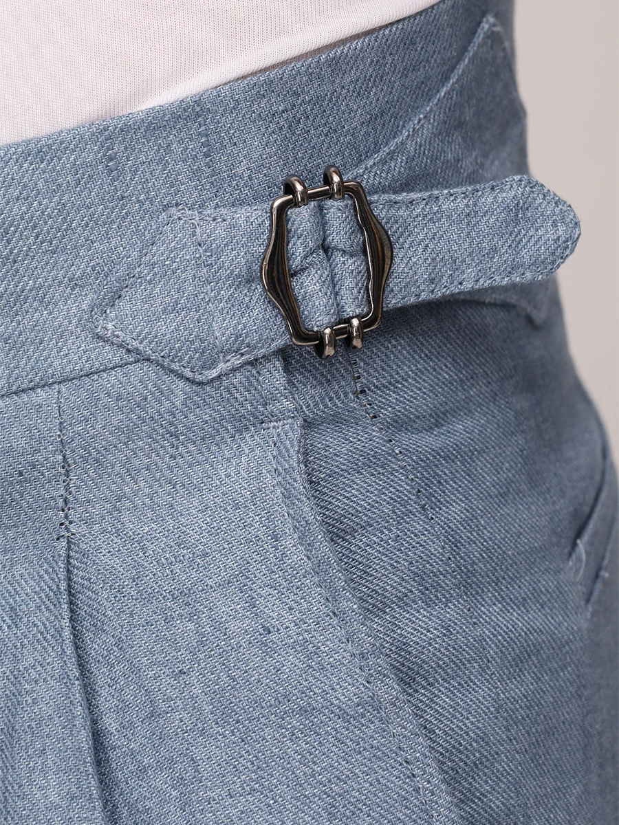 Брюки льняные