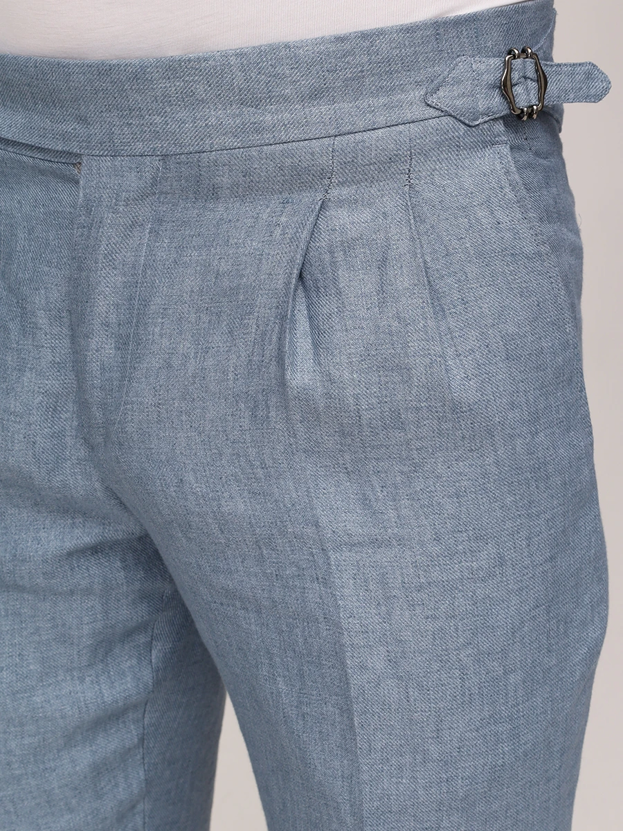 Брюки льняные