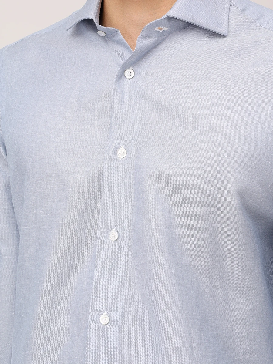 Рубашка из хлопка и льна