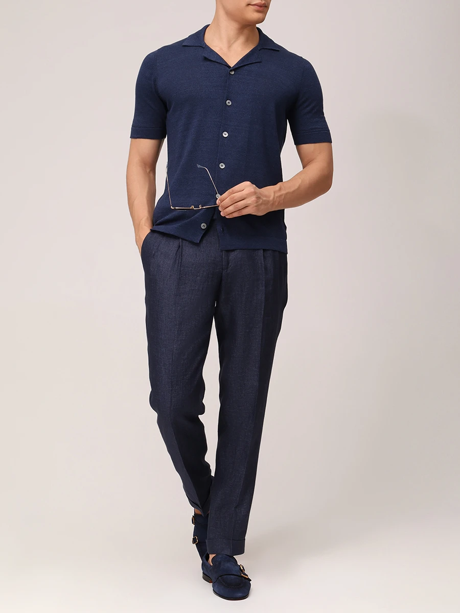 Брюки льняные