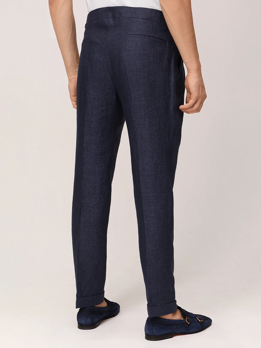 Брюки льняные