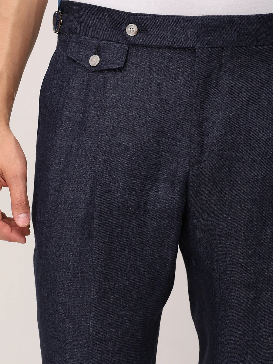 Брюки льняные