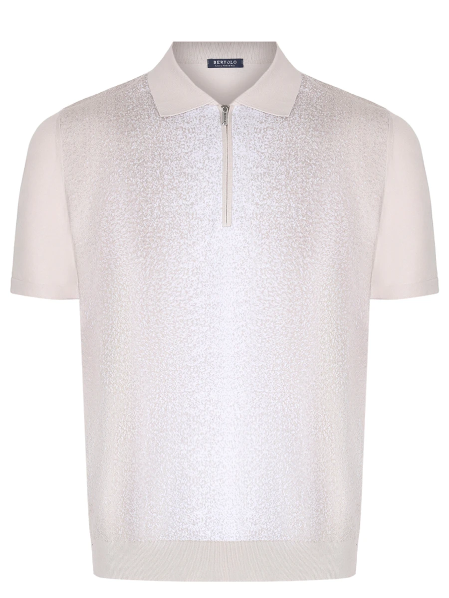 Поло из хлопка и шелка