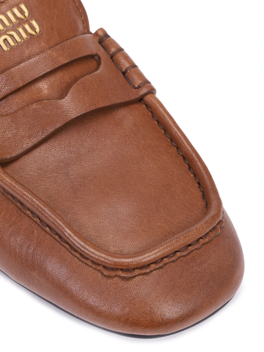 Мокасины кожаные