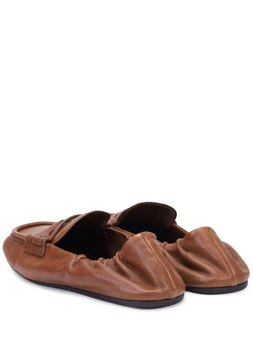 Мокасины кожаные MIU MIU
