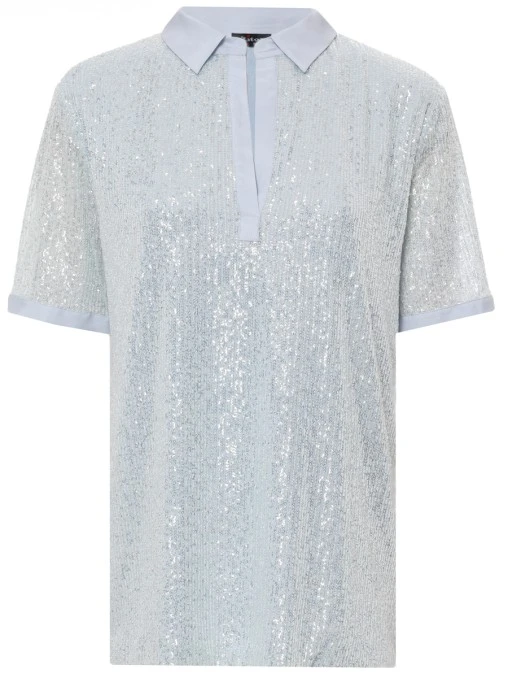 Блуза с пайетками KITON
