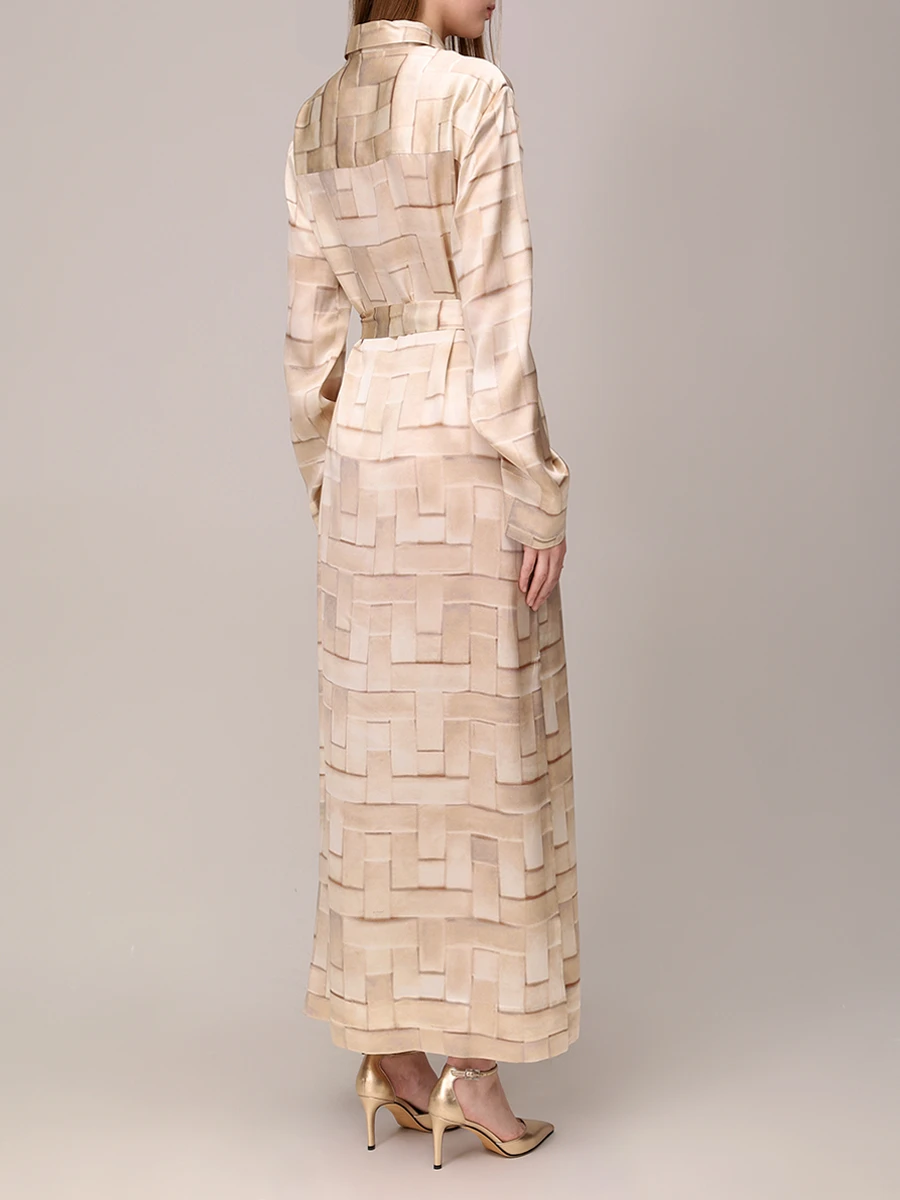 Платье шелковое