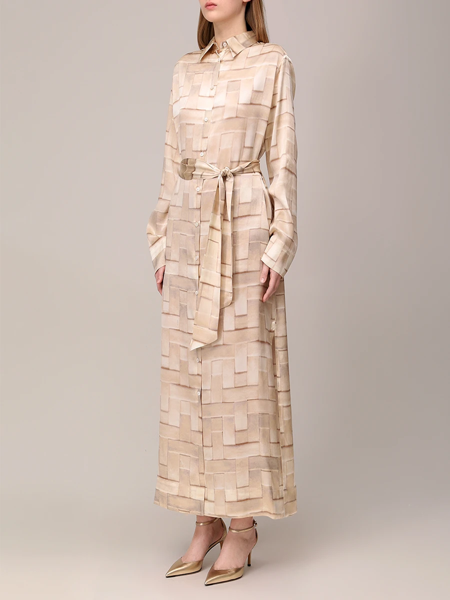 Платье шелковое