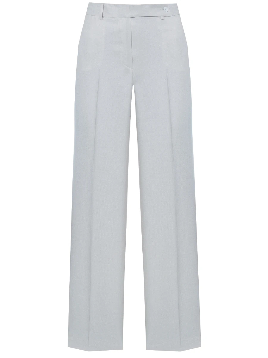 Брюки из шерсти и льна