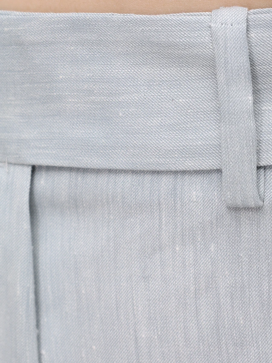 Брюки из шерсти и льна