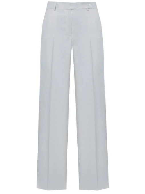 Брюки из шерсти и льна KITON