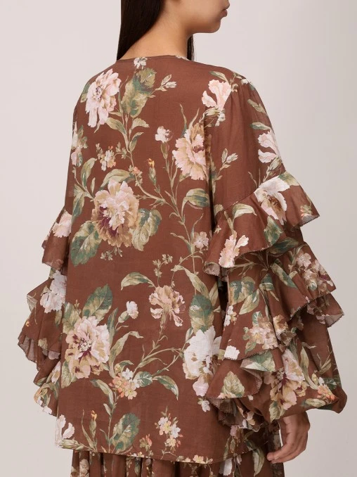 Блуза хлопковая ZIMMERMANN