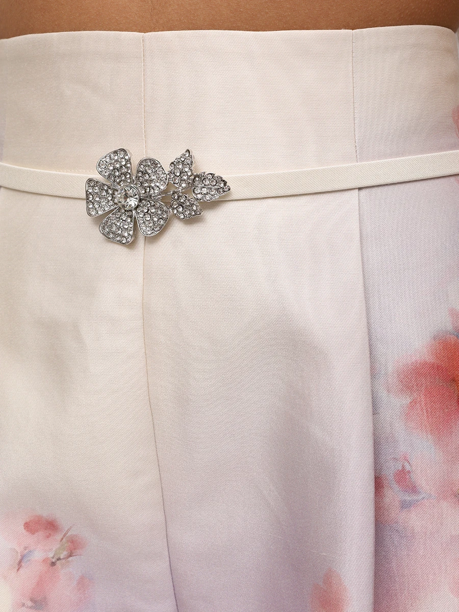 Шорты из хлопка и шелка