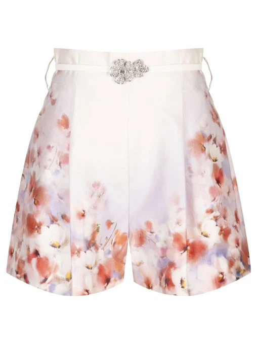 Шорты из хлопка и шелка ZIMMERMANN