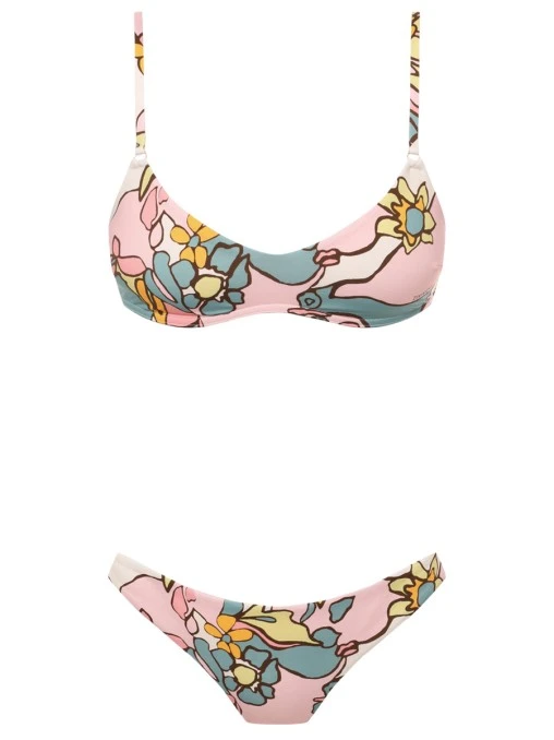 Купальник раздельный с принтом ZIMMERMANN