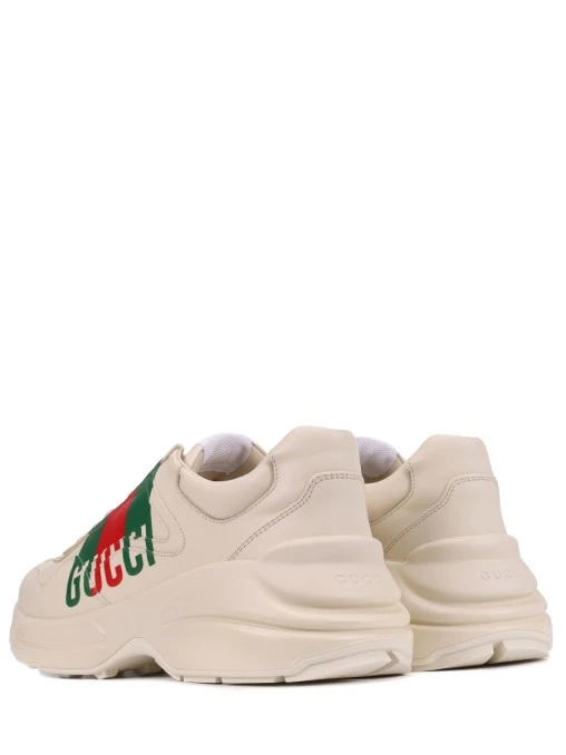 Кроссовки кожаные Rhyton GUCCI
