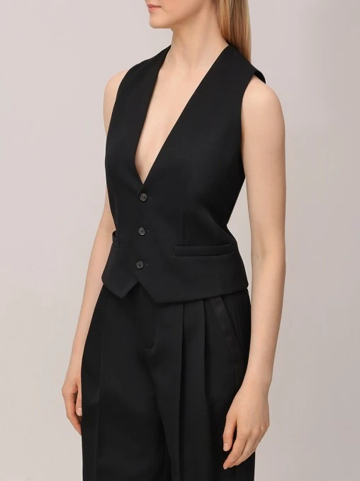 Жилет шерстяной SAINT LAURENT