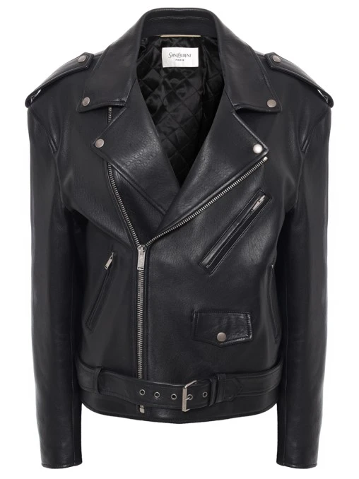 Куртка кожаная SAINT LAURENT