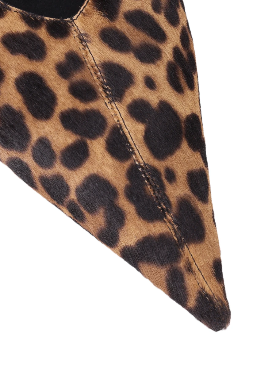 Балетки кожаные