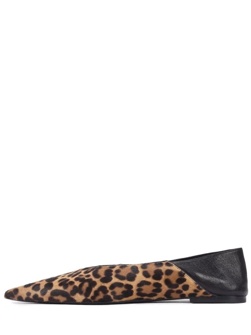 Балетки кожаные SAINT LAURENT