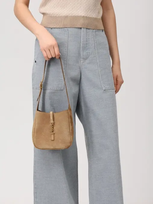 Сумка замшевая Le 5 a 7 SAINT LAURENT