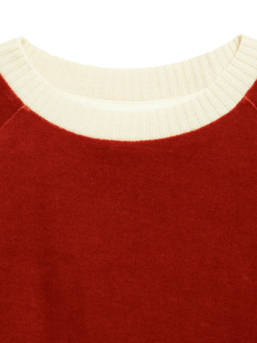 Толстовка бархатная "Терракотовый Закат"