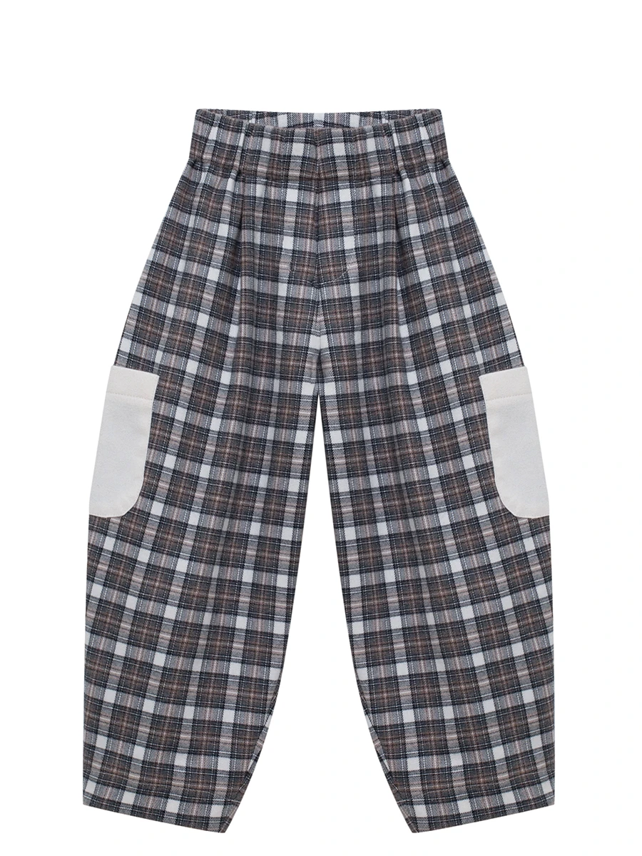 Брюки-карго фланелевые