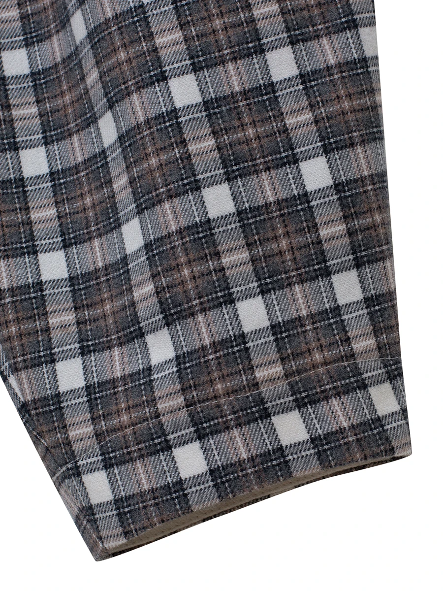 Брюки-карго фланелевые