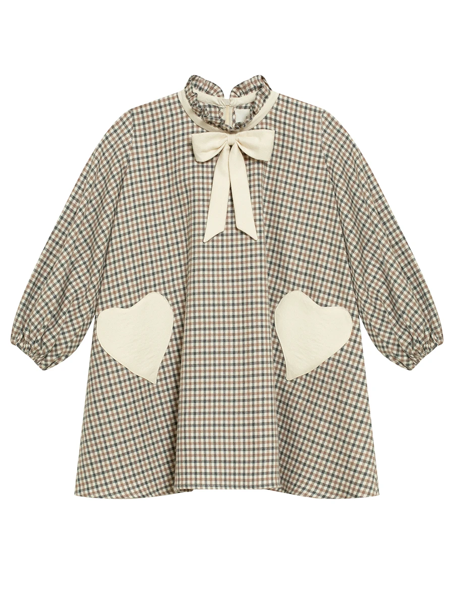 Платье хлопковое "Кремовая Мозаика"