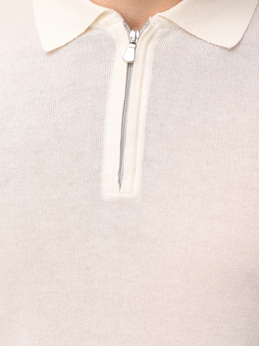 Поло из шелка и хлопка