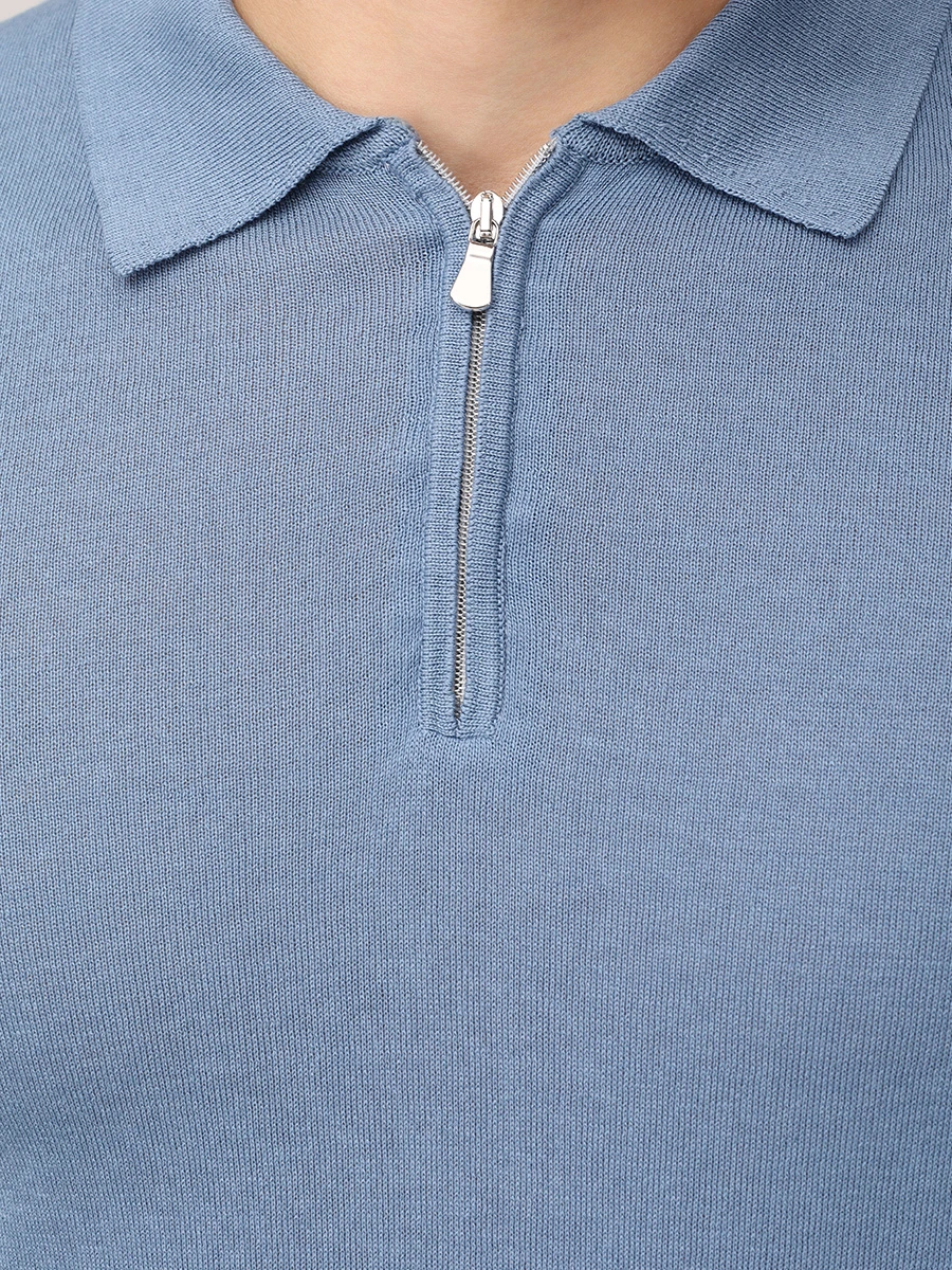 Поло из шелка и хлопка