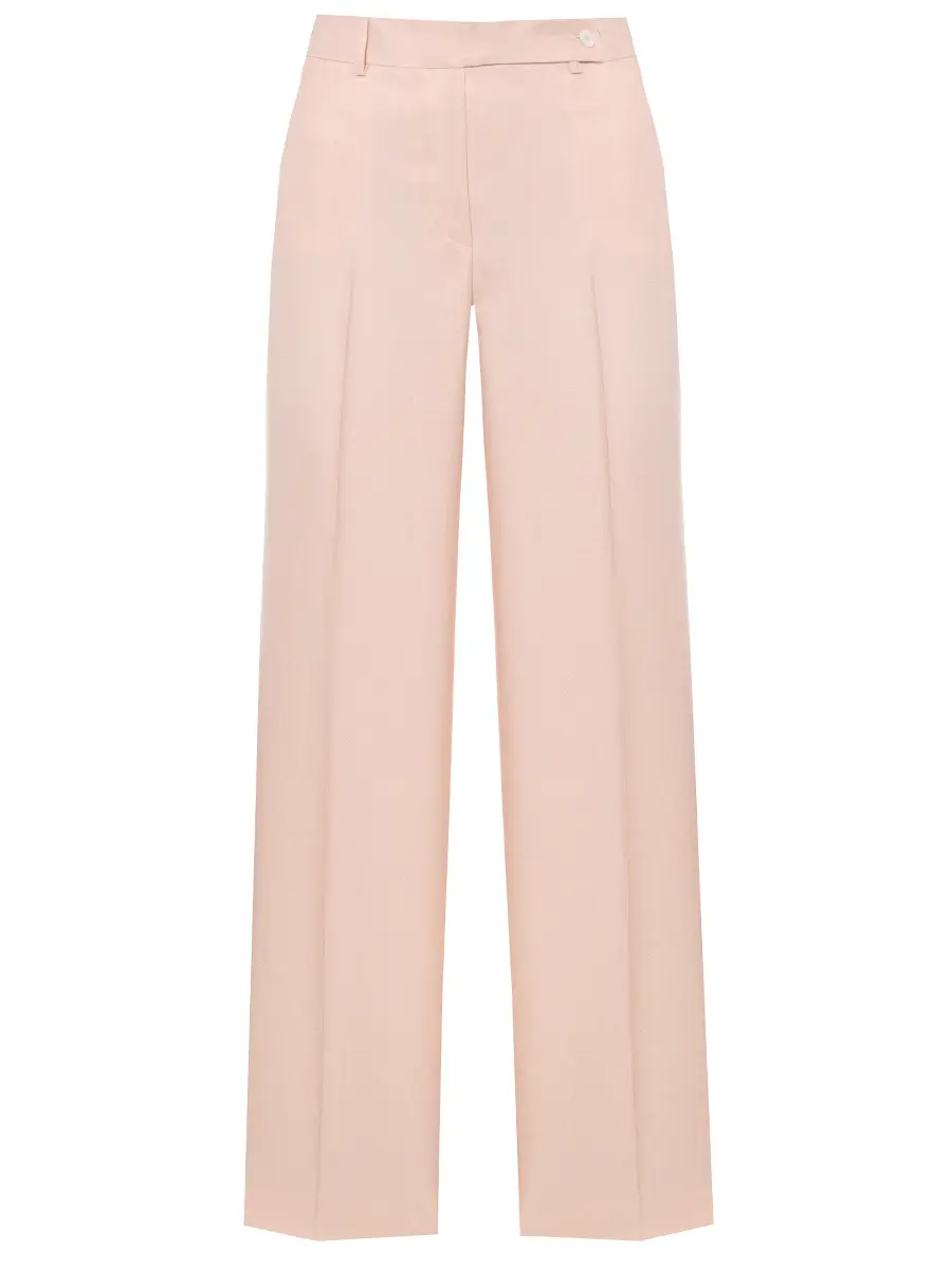 Брюки из шерсти и льна