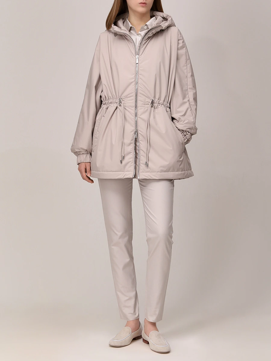 Парка однотонная