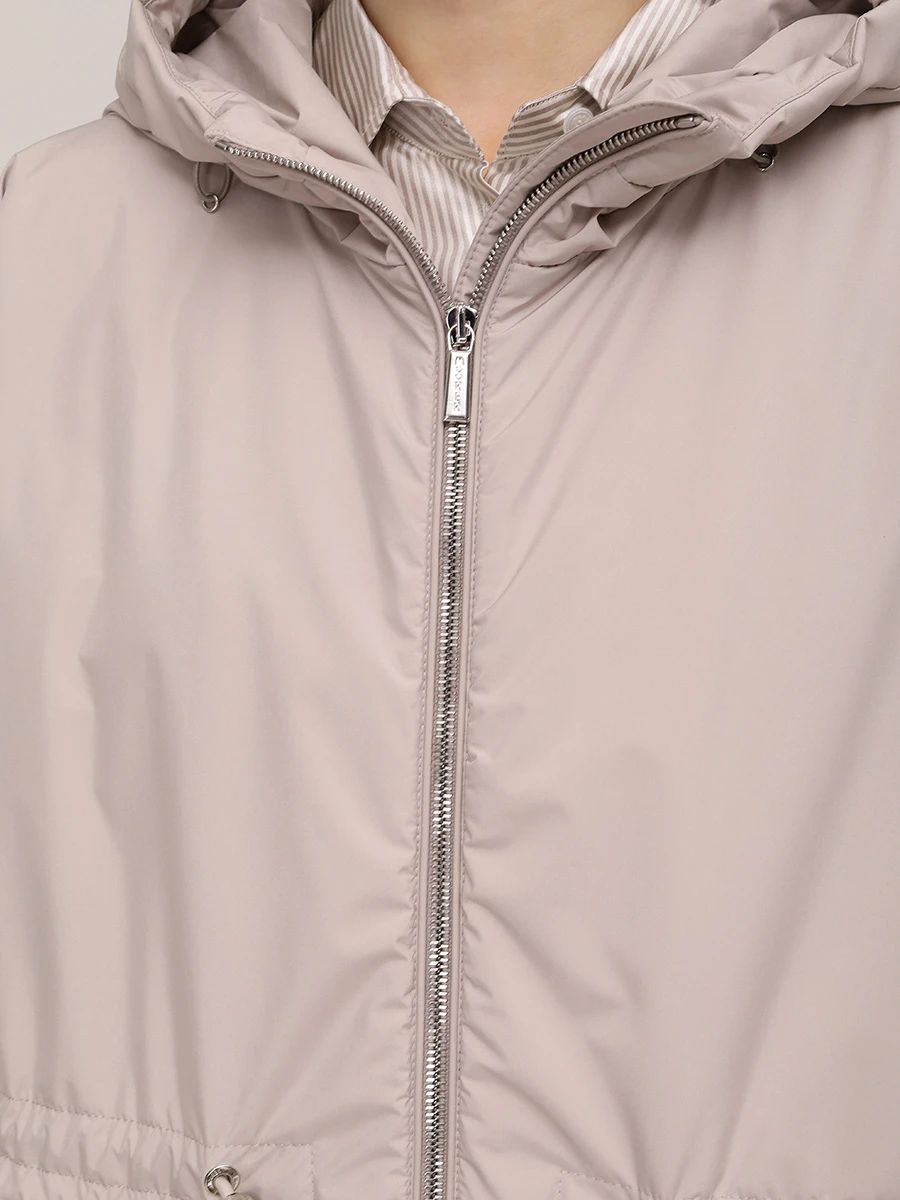 Парка однотонная