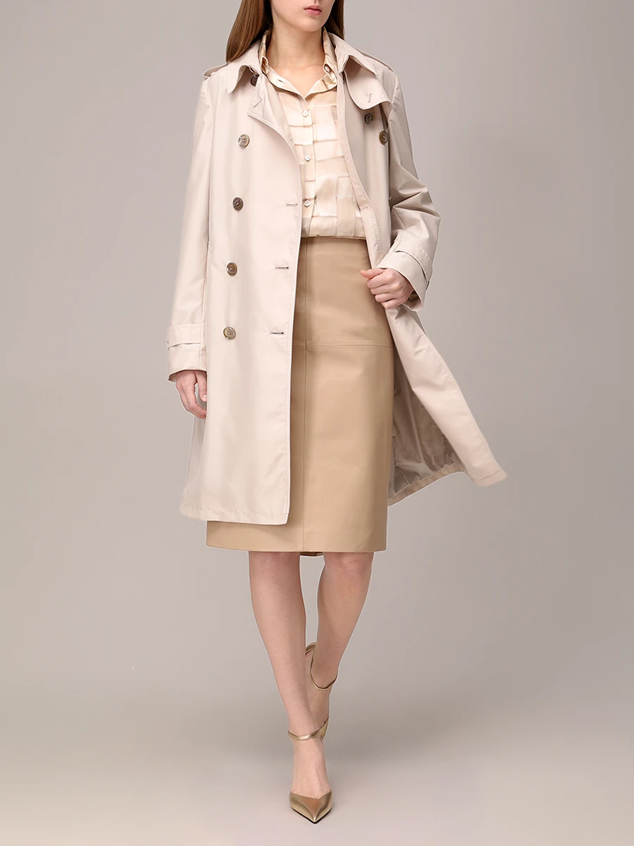 Юбка кожаная