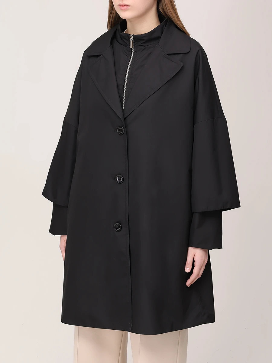 Плащ однотонный