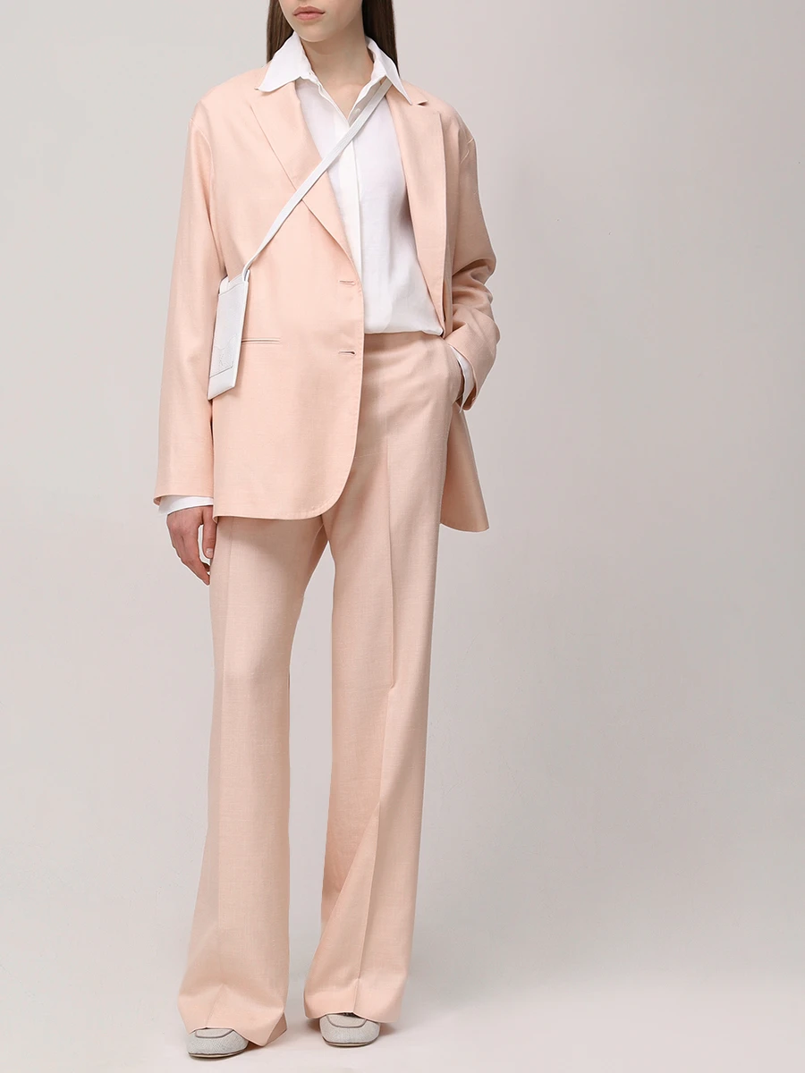 Пиджак из шерсти и шелка