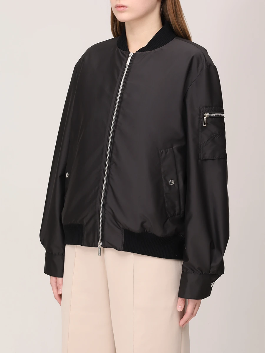 Бомбер однотонный